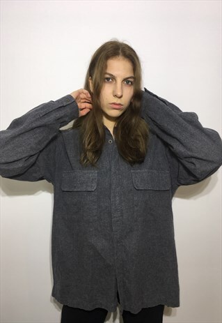 VINTAGE 80' AMAZING OVERSIZE UNISEX GREY SHIRT