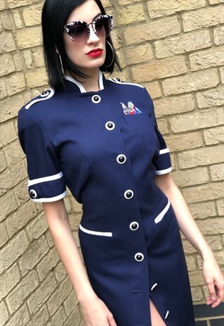 OFFICER BAE- 90S MILITARY STYLE DRESS