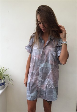 CRAZY PATTERN OVERSIZED RETRO VINTAGE UNISEX FESTIVAL SHIRT