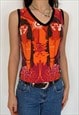 Y2K VINTAGE DEADSTOCK ART PRINT TANK TOP 