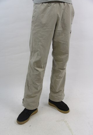 VINTAGE PUMA BEIGE TRACKSUIT BOTTOMS