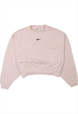 Vintage 90's Nike Sweatshirt Crop Center Middle Swoosh