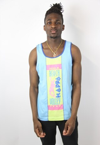 VINTAGE KAPPA 90S COLOURFUL VEST