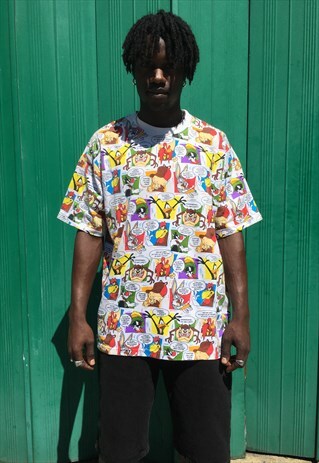 VINTAGE LOONEY TUNES ALL OVER PRINT SINGLE STITCHED T-SHIRT