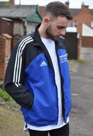 VINTAGE 90'S ADIDAS SPORTS WINDBREAKER TRACK JACKET