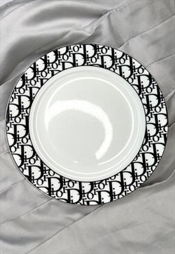 Christian Dior Plate Monogram Logo Desert Home Collectable