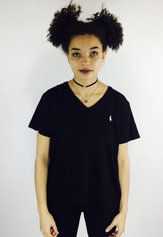 RALPH LAUREN BLACK TEE