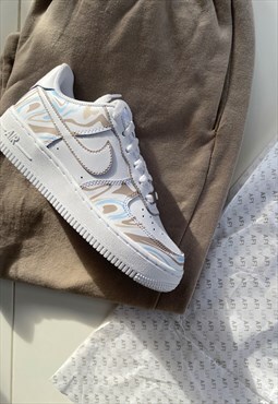 Nike Custom Air Force 1 Limited Edition Beige Marble