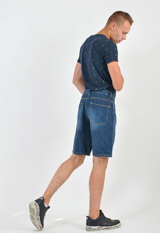 VINTAGE DENIM SHORTS IN BLUE