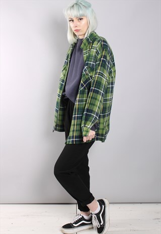 VINTAGE CHECK FLANNEL SHIRT