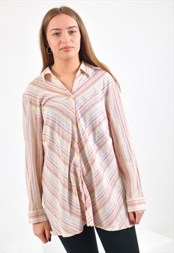 Vintage long sleeve striped blouse