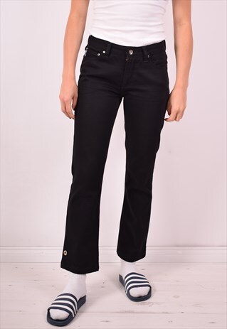WOMENS VINTAGE JEANS W26 L27 BLACK 90S