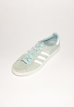 Vintage 90s campus suede sneakers in light blue