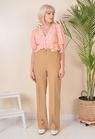 W28 VINTAGE ORIGINAL LEVI'S TROUSERS DEADSTOCK GOLD 70S
