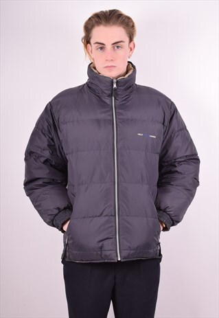 HELLY HANSEN MENS VINTAGE PADDED REVERSIBLE JACKET LARGE 90S