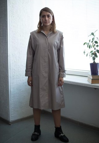 VINTAGE 80'S BEIGE TRENCH COAT