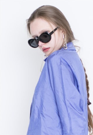 VINTAGE BLUE SHORT SLEEVE RETRO SHIRT