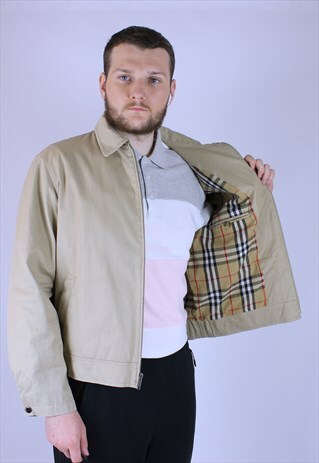 VINTAGE BURBERRY HARINGTON JACKET RARE NOVA