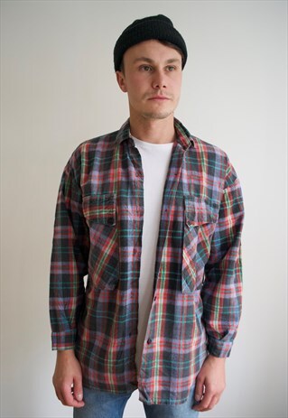 VINTAGE MEN'S CHECKED SHIRT