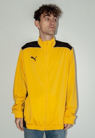 VINTAGE RETRO YELLOW PUMA JACKET