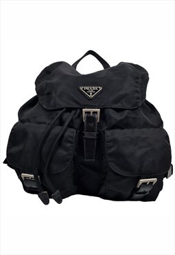 Vintage Prada Re-nylon backpack, Tessuto Vela, Black