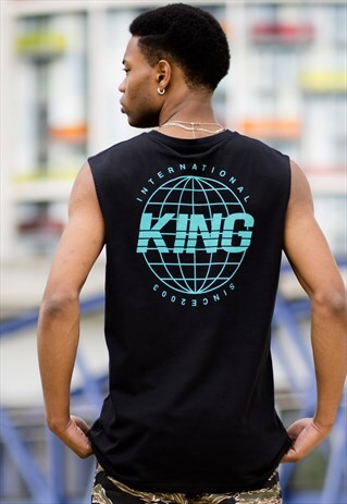 BETHNAL SLEEVELESS T-SHIRT - BLACK