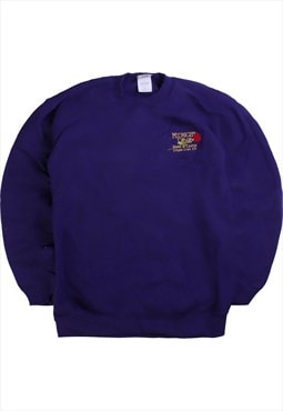 Vintage 90's Gildan Sweatshirt Midnight Rose Heavyweight