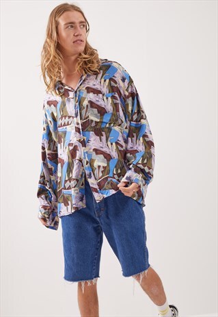 VINTAGE PATTERNED FESTIVAL LONG SLEEVE SHIRT