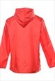 VINTAGE RED HOODED CLASSIC RAINCOAT - XL