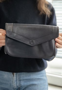 Vintage 80's Navy Clutch Bag