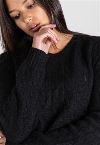 VINTAGE 80S POLO RALPH LAUREN KNIT JUMPER / S8741