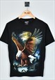 Vintage 1990's Eagle T-Shirt Black XSmall