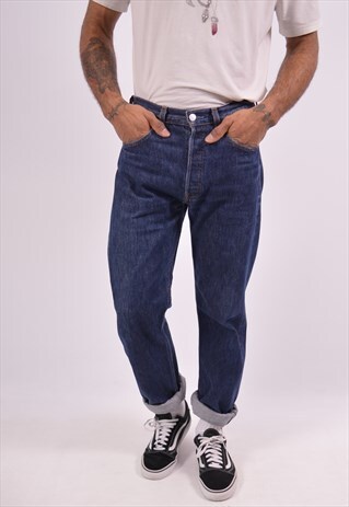 LEVI'S 501 MENS VINTAGE JEANS W32 L36 BLUE 90S