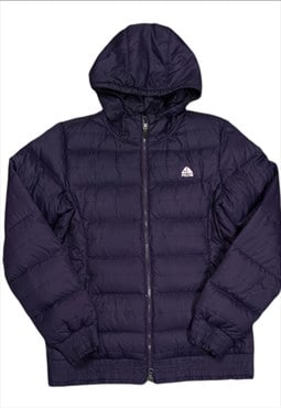Nike ACG Puffer Jacket With Hood In Purple Size M UK 10