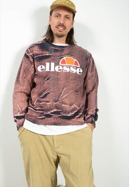 Vintage Y2K Ellesse Sweatshirt Acid Wash Streetwear