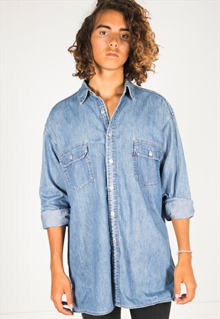 VINTAGE 80S LEVI'S DENIM SHIRT / R355