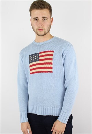 RALPH LAUREN POLO JEANS FLAG KNITTED JUMPER