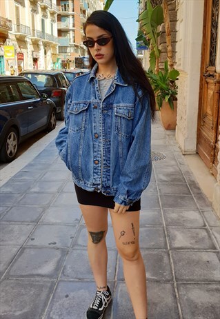 VINTAGE 80S DENIM JACKET OVERSIZE COD. 8-95