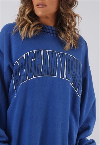 SWEATSHIRT JUMPER OVERSIZED PRINT LOGO UK 16 - 18 (HKHN)