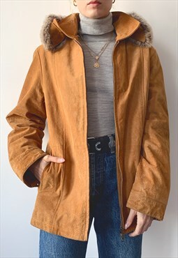 Vintage 00's Y2K Autumn Unisex Real Suede Leather Jacket