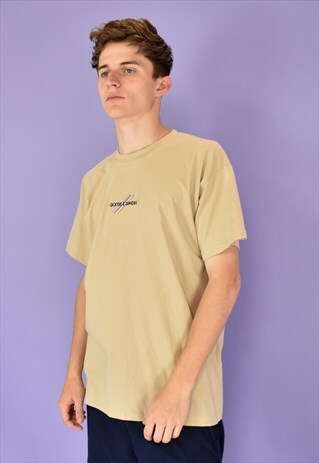 G&G UNISEX SAND PASTEL MULTI LINES S/S TEE
