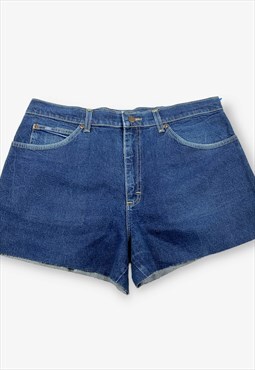 Vintage Lee Cut Off Denim Shorts Dark Blue W36 BV18284