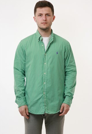 90S RALPH LAUREN STRIPED VINTAGE OLDSCHOOL SHIRT 18576