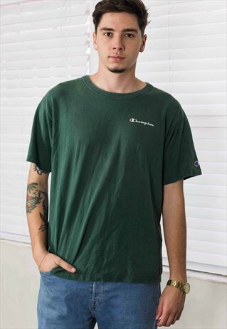 VINTAGE CHAMPION T-SHIRT LOGO 90S L 8.3