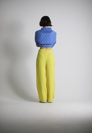 HIGH WAIST TAILORED SUMMER LIGHTWEIGHT TROUSERS