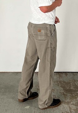 Vintage Carhartt Carpenter Pants (Dungaree Fit) Men's Brown