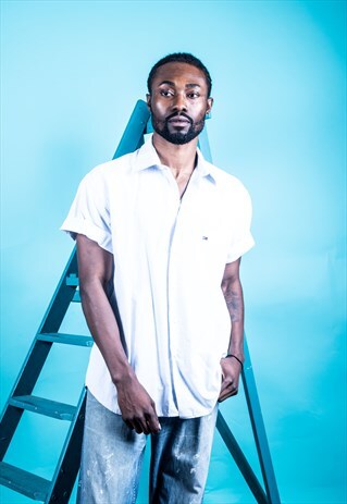 VINTAGE TOMMY HILFIGER SHIRT IN PALE BLUE CHECKS