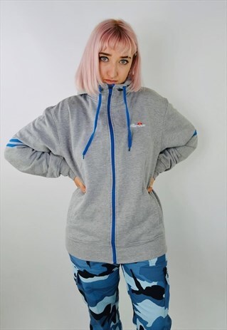 VINTAGE ELLESSE EMBROIDERED HOODIE