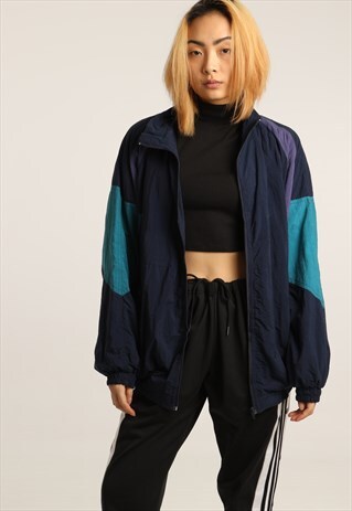 VINTAGE UNBRANDED TRACK JACKET
