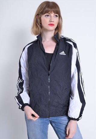 VINTAGE ADIDAS SHELL JACKET BLACK
